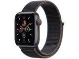 Apple Watch SE 40mm Cinza-espacial GPS + Cellular - Pulseira Loop Esportiva Carvão