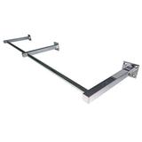 Arara de parede Comac modelo redonda leve tamanho 120 cm em alumínio.