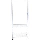 Arara de Roupas com 2 Prateleiras Cazza CV151242 Branca