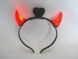 Arco Tiara Diabinha Love Heart Led Fantasia Haloween - Presente presente