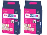 Areia Higiênica Branca Progato kit 2un 1,8kg Cada - Granulado