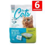 Areia Higiênica para Gatos Sílica Micro Cristais em Gel 1,6KG The Pets Brasil 6 un