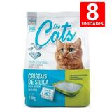 Areia Higiênica para Gatos Sílica Micro Cristais em Gel 1,6KG The Pets Brasil 8 un