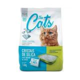 Areia para gatos sílica micro cristais em gel 1,6kg the pets brasil