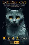 Areia Sanitária Golden Cat Talco - 4 Kg - Nacional pet