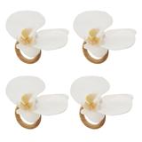 Argola Guardanapo Auguri Casa Orquídea Branco 4PÇS - 31590
