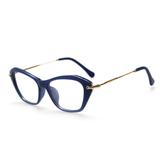 Armação de Óculos para Grau Feminino Gatinho Geométrico Azul - Ilook