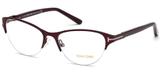 Armação para óculos de grau tom ford tf 5283 52 - vinho