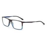 Armação receituário mormaii maha 1 azul com marrom riscado fosco azul-marrom