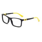 Armação receituário mormaii slide nxt infantil preto fosco preto-amarelo