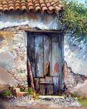 Armazém Antigo - Francesco Mangialardi - Tela 60x74 Para Quadro - Santhatela