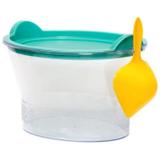 Armazenador De Ração Pá Cães Gatos Peixes Pássaros - Verde - Familia de estimação