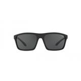 Arnette Sandbank AN4229 447/87 Preto Emborrachado Lente Cinza Tam 61