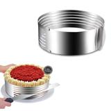 Aro Fatiador para Bolo Inox Ajustável 15 a 20cm AG9037 - A gold