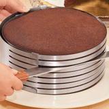 Aro Fatiador Para Bolos Cortador 6 Camadas Nivelador Inox - Mimo style