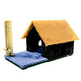 Arranhador Casa Gato Chalé Com Varanda Azul - Murano