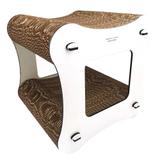Arranhador e Cama Para Gato em Mdf e Papelão - Madeira e design