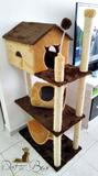 Arranhador mansão apartamento de 3 andares para gatos - Pet in box