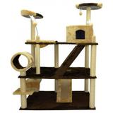 Arranhador Olimpus 3 Plataformas para Gatos - Marrom - São pet