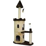 Arranhador Para Gato Castle São Pet Bege 77x45x160cm