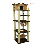 Arranhador Para Gato Médio São Pet Castelo 60x60x197cm
