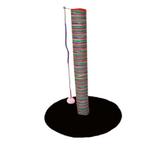 Arranhador Para Gatos Preto Modelo Poste 60 cm Cordinha - Murano