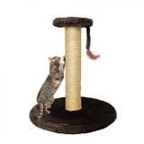 Arranhador para Gatos Torre 55x51cm Peluciado com Sisal Marrom Mimos de Bichos