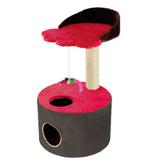 Arranhador Para Gatos Tubo Pata Vermelho e Preto - Murano