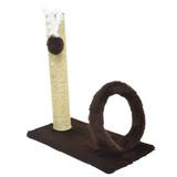 Arranhador Quadrado com Argola Plataforma Lisa - São pet