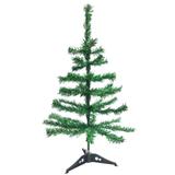 Arvore natal 60cm pinheiro verde simples 40 galhos com pé de plastico - c.o