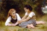 As Catadoras de Nozes - William Bouguereau - Tela 50x75 Para Quadro - Santhatela