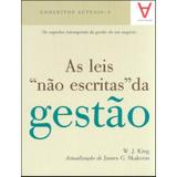 As Leis Não Escritas da Gestão - Col. Conceitos Actuais - 3 - Actual editora