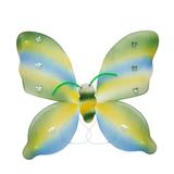 Asa Borboleta Multicolorida Verde e Amarelo Brasil - Festabox