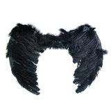 Asa de Anjo Acessório Fantasia Carnaval Adulto 60Cm Preta - Cromus