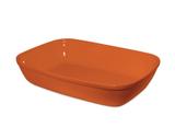 Assadeira Cerâmica Retangular 34 x 23 cm Laranja Mondoceram - CER 335