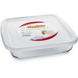 Assadeira Prática Quadrada com Tampa Branco 25 cm - Marinex