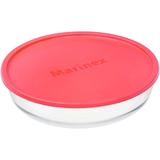 Assadeira Prática Redonda com Tampa Rosa 2,4 L - Marinex