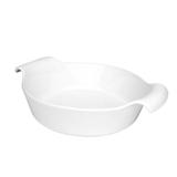 Assadeira Redonda 2,1L c/ aba Porcelana Branca Oxford