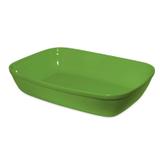 Assadeira Retangular com Alça 2,7L Mondoceram Gourmet 6,7cmx23,5cmx33,5cm Verde