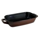 Assadeira Retangular Duo 36x26cm Chocolate Ceraflame