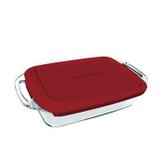 Assadeira Retangular Grande com Tampa Plástica 3.5 L - Marinex - Nadir figueiredo