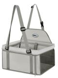 Assento big transpet cinza tubline para carro para transporte de cães e gatos até 15kg