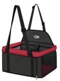 Assento big transpet vermelho e preto tubline para carro para transporte de cães e gatos até 15kg