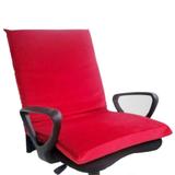 Assento Com Encosto Ortopédico Viscoelástico Nasa Gel Infusion Cor Vermelho - Aumar