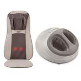 Assento Massageador Shiatsu Elite Pro Homedics + Foot Massager Shiatsu Air Pro Homedics