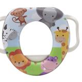 Assento Redutor Buba Baby Com Alca Para Vaso Sanitario Unisex Multicor Crianca Modelo Safari Infantil .