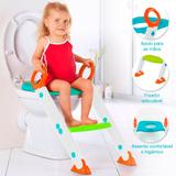 Assento Redutor Infantil Vaso Sanitário Escada Desfralde Azul Buba
