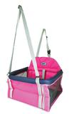 Assento transpet rosa e azul tubline para carro para transporte de cães e gatos até 10kg