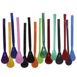 Atacado 20 Bombas Médias Metal Colorida 19cm Tereré Gastrobel