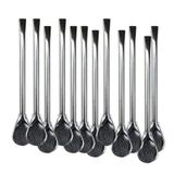 Atacado 30 Bombas Médias Metal Polida 19cm Tereré Gastrobel
